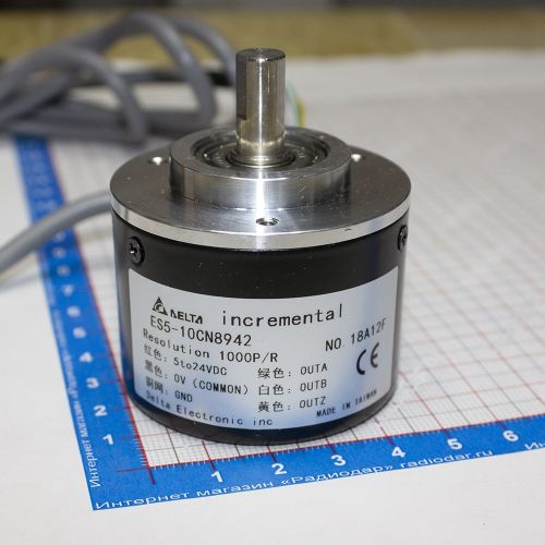 ES5-10CN8942 -инкрементальный энкодер с выходом "открытый коллектор" (7-24В, A.B.Z., 1000имп, 8мм)