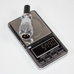 WS20J3TQ1 - цилиндрический разъём 20мм с резьбовым соединением: вилочный штекер на кабель (3 конт._Ø1мм, 500В, 10А) - производство CiXu