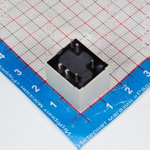 HFKT-T/12-HT - миниатюрное автомобильное реле высокой мощности (DC 12В, 1хA {SPST-NO} 40A/14В DC_AgSnO₂, флюсозащитное, цв. белый, 18.3х16х15.9мм, сдвоенные DIP-6) - производство Hongfa