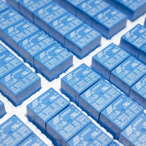 SRD-12VDC-SL-C - реле электромагнитное (DC 12В, 1хC {SPDT} 10A/250В AC, PCB_DIP-5) - производство SONGLE