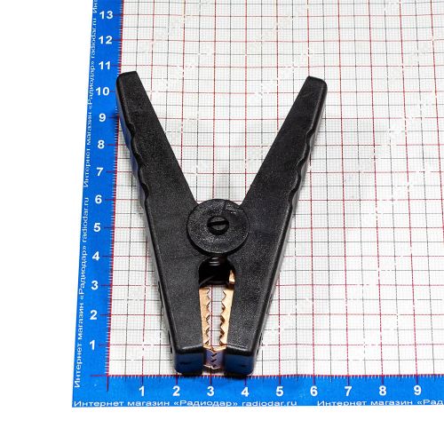 Пластиковый зажим типа "Крокодил" (12В/100А, 1200Вт, ABS, 96мм)