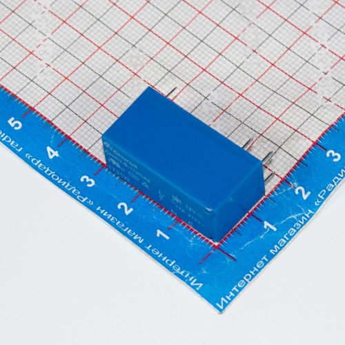 CHI03-S-112DA2 - миниатюрное силовое реле (DC 12В, 1хA {SPST-NO} 17А/277В AC_AgSnO₂, герметичное, цв. синий, 29.3х12.7х15.3мм, сдвоенные PCB_DIP-6) - производство Churod