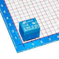 SRD-05VDC-SL-C - реле электромагнитное (DC 5В, 1хC {SPDT} 10A/250В AC, PCB_DIP-5) - производство SONGLE