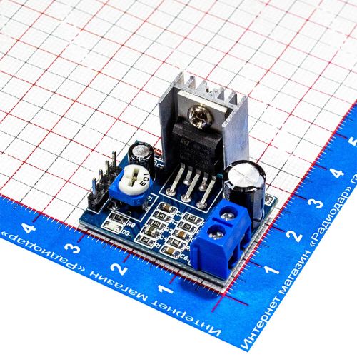 Модуль 1-канального УНЧ на базе м/с TDA2030A (6-12В, 18Вт, 32x24мм.)