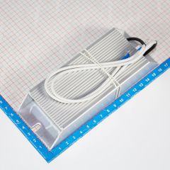 RXLG200W10RJ - тормозной резистор в алюминиевом корпусе (10 Ом, 200 Вт, 2-провода Ø1.5*L=300мм, 165х60х30мм) - производство Suzhou RTC