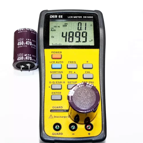 470 мкФ х 450 В конденсатор электролитический (35х50 мм, 105°C, KMM, 470UF*450V) - ДЕМОНТАЖ!!!