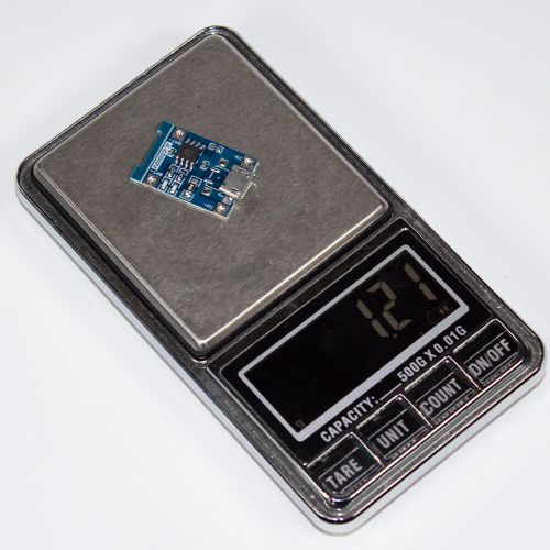 TP4056-microUSB - модуль заряда литиевого АКБ на базе TP4056 с разъёмом microUSB (1А, 22*17*6мм) - производство Китай