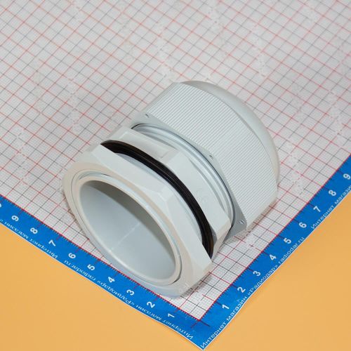 PG42-3238 - кабельный гермоввод 54мм, серый нейлон (кабель Ø32÷38мм, PA66, -40°С~+100°C, IP68) - производство Zhejiang