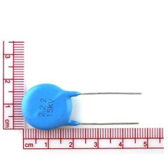 E15kV 222M - керамический конденсатор (15кВ, 2200пФ) - оригинал LY