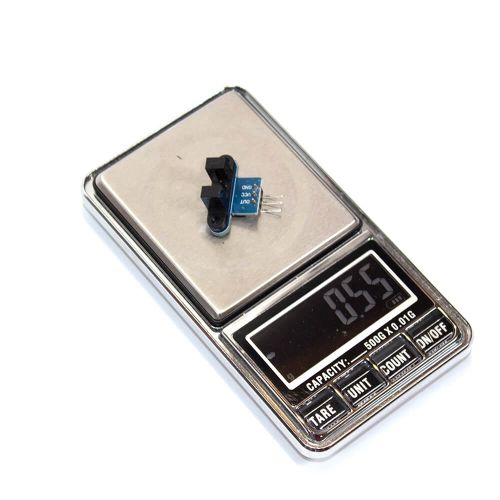 H206-XYC - модуль щелевого оптоэлектрического датчика положения/скорости вращения (3.3В÷5В, выход цифровой с LED-индикацией, 26.5х21.2х17.5мм)