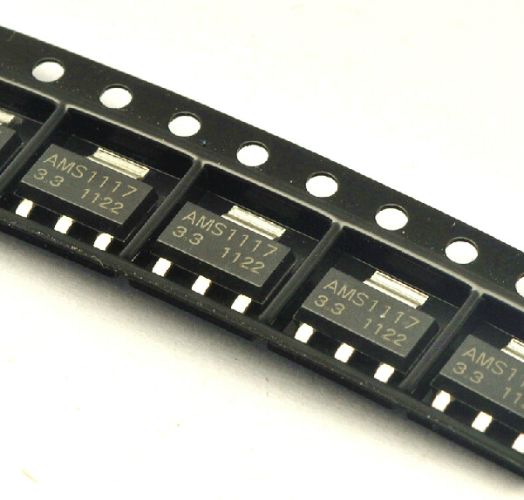 AMS1117-3.3 - линейный регулятор с малым падением напряжения (3.3В, 1А, SOT-223)