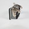 H10B-AG-LB - корпус низкий для разъема HE-010-M/F на панель, с фиксатором (IP65, 93х43.5х28.5мм) - производство HAOGNCN