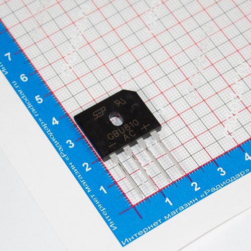 GBU810 - диодный мост (1000В, 8А, GBU) - производство SEPWeiwang