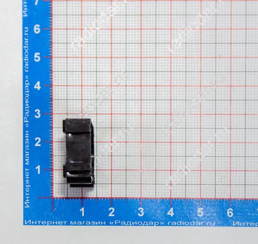 Крепежная рамка для аккумуляторной сборки из батарей 18650/18350/18500 (черный ABS-пластик, Ø18.4мм, 21.7х21.7х9.7мм)