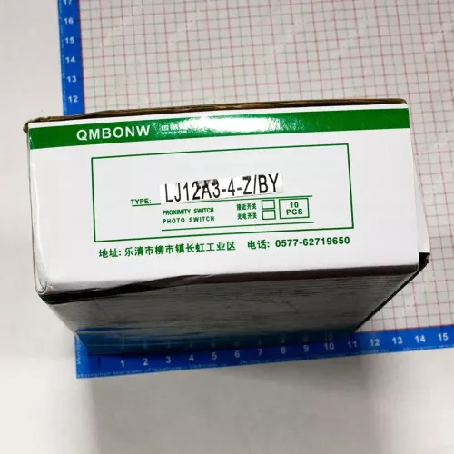 LJ12A3-4-Z/BY – индуктивный датчик приближения металла (6-36В, 300мА, M12, 4мм, PNP, NO)