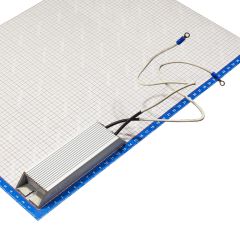 RXLG100W75RJ - тормозной резистор в алюминиевом корпусе (75 Ом, 100 Вт, 2-провода Ø1.5*L=300мм, 140х40х20мм) - производство Suzhou RTC