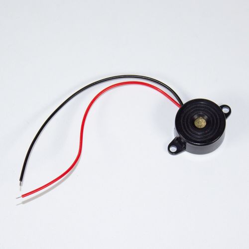 QC-BUZZ - излучатель звуковой пьезоэлектрический BUZZER (DC 3В÷24В, 2700±500Гц, 50дБ, Ø22.7хН11.5мм, SFM-20B)