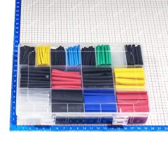Набор термоусадочных трубок (11 вариантов, всего 580 штук, пластиковый бокс)