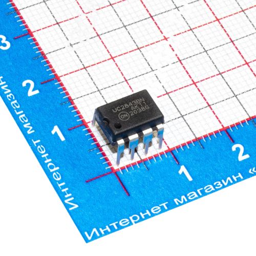UC2843BN - токовый ШИМ-контроллер (DIP-8) - оригинал ON Semi/Fairchild