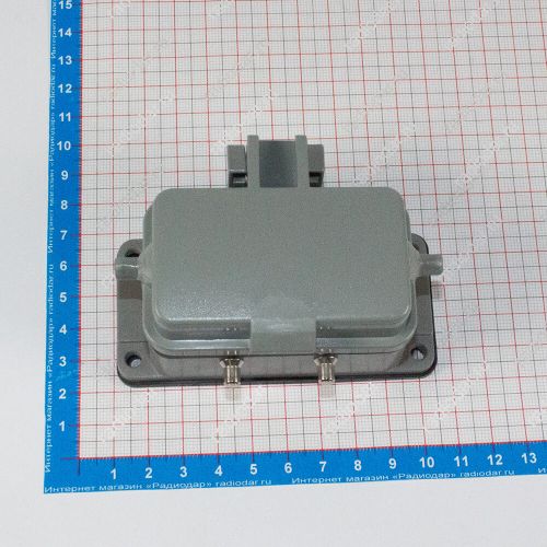 H10B-AD-4B - корпус низкий для разъема HE-010-M/F на панель, с крышкой (IP65, 94х61х46мм) - производство HAOGNCN