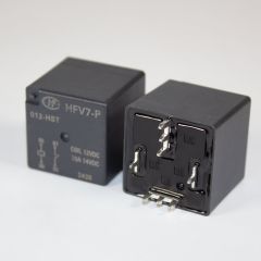 HFV7-P/012-HST - реле автомобильное силовое PCB (DC 12В, 1хA {SPST-NO} 70A/14В DC, корпус-герметичный пластик, 26.2х26.2х25мм, DIP-4) - производство HONGFA