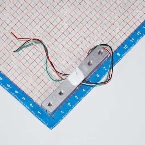 TD10+HX711AD - тензометрический датчик + модуль взвешивания (DC 3-12В, до 10кг, 80х13х13мм + плата 24х16мм)