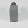 H10B-TSH-2B-PG21 - корпус металлический для разъема HE-010-M/F на кабель, высокий, с боковым вводом PG21 (IP65, кабель Ø13÷18мм, 100х43.5х74мм) - производство HAOGNCN