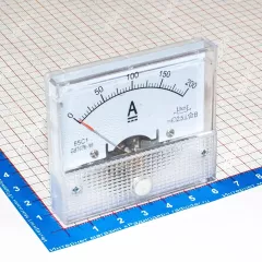 85C1-200A/75mV -стрелочный амперметр постоянного тока (200А, через шунт 75мВ, 2.5, 64-56мм) - ZHFU