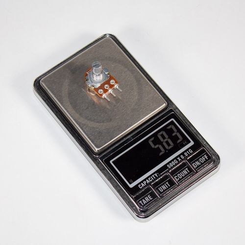 WH148-1-B100K-15 - поворотный потенциометр с шлицевым металлическим валом 15мм_Ø6мм (100КОм, линейный, 1-оборотный, 25х18х25мм, DIP-3)