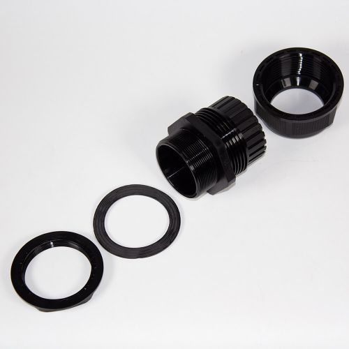 M50-3238 - прямой кабельный ввод типа М_18х50мм (кабель Ø32÷38мм, PA66_черный нейлон, -40~+100°C, IP66) - производство Zhejiang