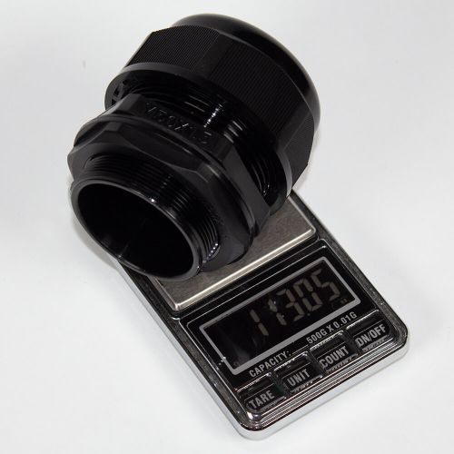 M50-3238 - прямой кабельный ввод типа М_18х50мм (кабель Ø32÷38мм, PA66_черный нейлон, -40~+100°C, IP66) - производство Zhejiang