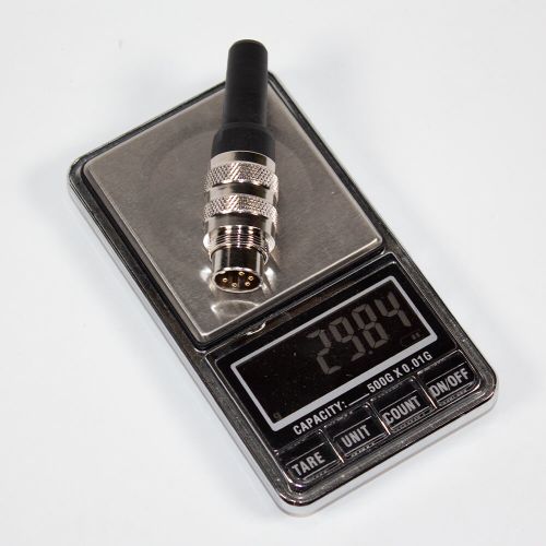 J09 M16 5p - силовой вилочный разъем 5 контактов "папа" (125В, 5А) - производство CiXu