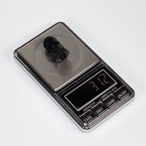 M10-0306 - прямой кабельный ввод типа М_8х10мм (кабель Ø3÷6мм, PA66_черный нейлон, -40~+100°C, IP66) - производство Zhejiang