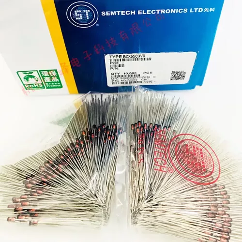 1N4738A - стабилитрон (8.2В, 1Вт, 5%, DO-41) - оригинал SEMTECH