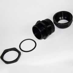 M72-4755 - прямой кабельный ввод типа М_30х72мм (кабель Ø47÷55мм, PA66_черный нейлон, -40~+100°C, IP66) - производство Zhejiang