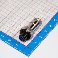 GX12-2A - разъём вилка на кабель с гнездовыми контактами (2 пин, 220В, 5А) - производство CiXu