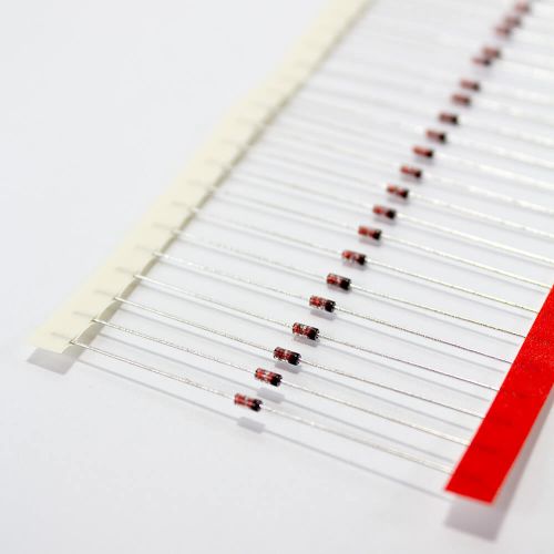 1N4148 - диод быстродействующий (75В, 200мА, 4нс, 0.5Вт, DO-35) - оригинал SEMTECH