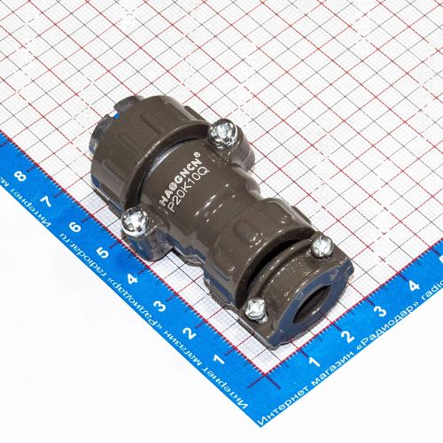 P20K10Q розеточный штеккер на кабель (5*1.5мм) - аналог розетки ШР20П5НШ7