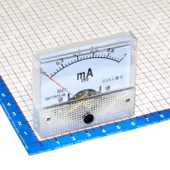 85C1-1mA -стрелочный амперметр постоянного тока (прямой, 0-1мА, 2.5, 64-56мм) -производство ZHFU