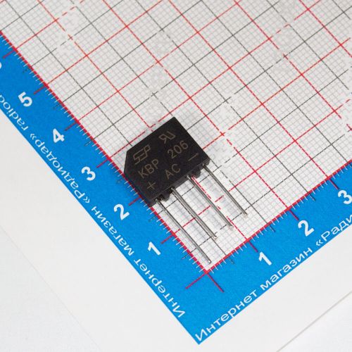 KBP206 - диодный мост (600В, 2А, KBL) - производство SEPWeiwang
