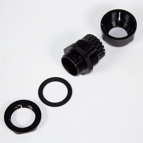 M32-1825 - прямой кабельный ввод типа М_12х32мм (кабель Ø18÷25мм, PA66_черный нейлон, -40~+100°C, IP66) - производство Zhejiang