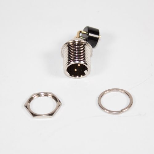 GX12-2PCB - разъём розетка на панель с штыревыми контактами и выводами 90° на плату (2 пин, 220В, 5А) - производство CiXu