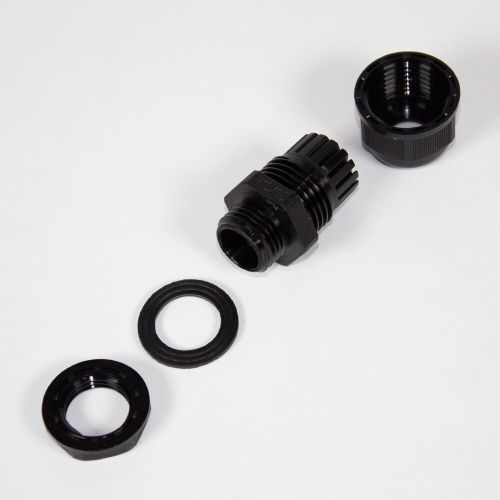 M16-0510 - прямой кабельный ввод типа М_5х16мм (кабель Ø5÷10мм, PA66_черный нейлон, -40~+100°C, IP66) - производство Zhejiang