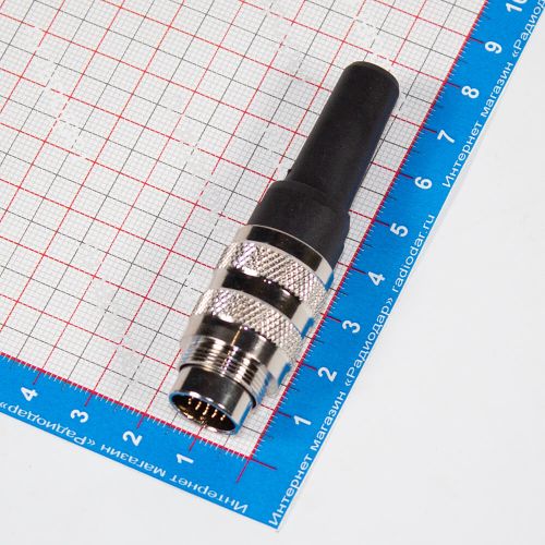 J09 M16 24p - силовой вилочный разъем 24 контакта "папа" (60В, 5А) - производство CiXu