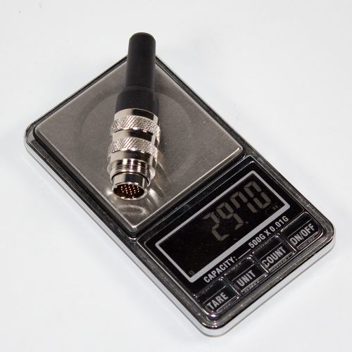 J09 M16 24p - силовой вилочный разъем 24 контакта "папа" (60В, 5А) - производство CiXu