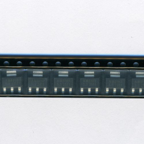 AMS1117-3.3 - линейный регулятор с малым падением напряжения (3.3В, 0.8А, SOT-223) - оригинал AMS