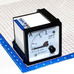 99T1-30/5A -стрелочный амперметр переменного тока (30А, через тр-р 30/5А, 2.5, 48*48*57мм) - ZHFU