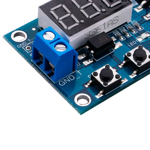 XY-J04 - таймер-триггер включения питания на полевых транзисторах (5-36В, 15А, 400Вт)