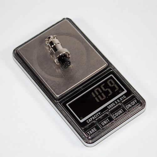 GX12-5A - разъём вилка на кабель с гнездовыми контактами (5 пин, 220В, 5А) - производство CiXu