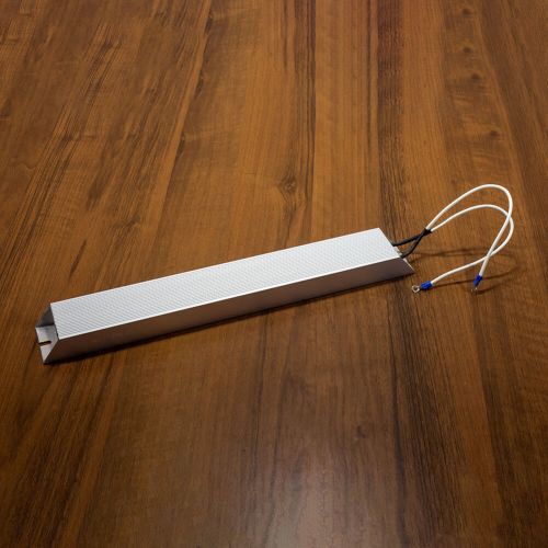 RXLG1200W100RJ - тормозной резистор в алюминиевом корпусе (100 Ом, 1200 Вт, 2-провода Ø2.5*L=300мм, 420х60х30мм) - производство Suzhou RTC